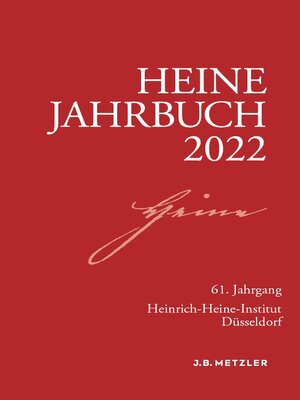 cover image of Heine-Jahrbuch 2022